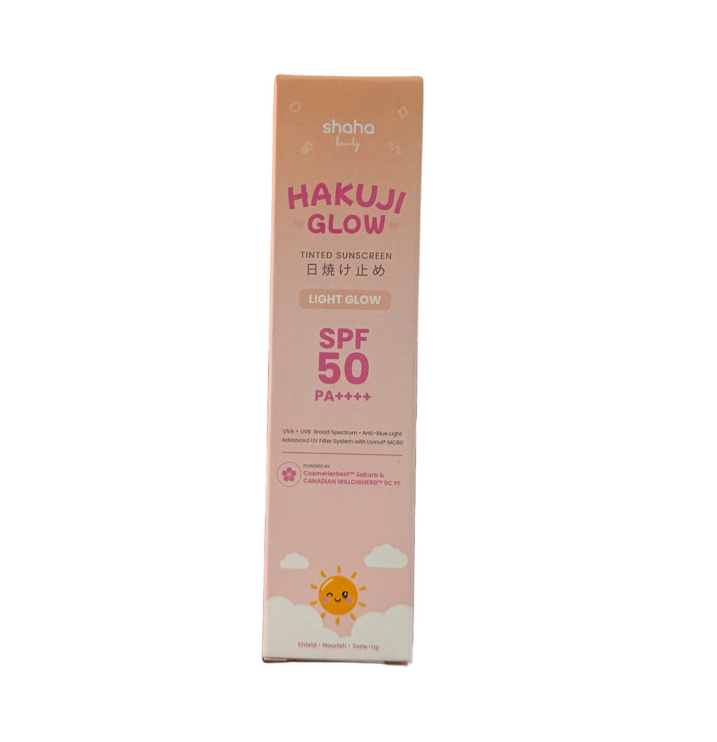 Shaha Beauty Hakuji Glow Tinted Sunscreen Light Glow SPF 50 PA++++ 30ml
