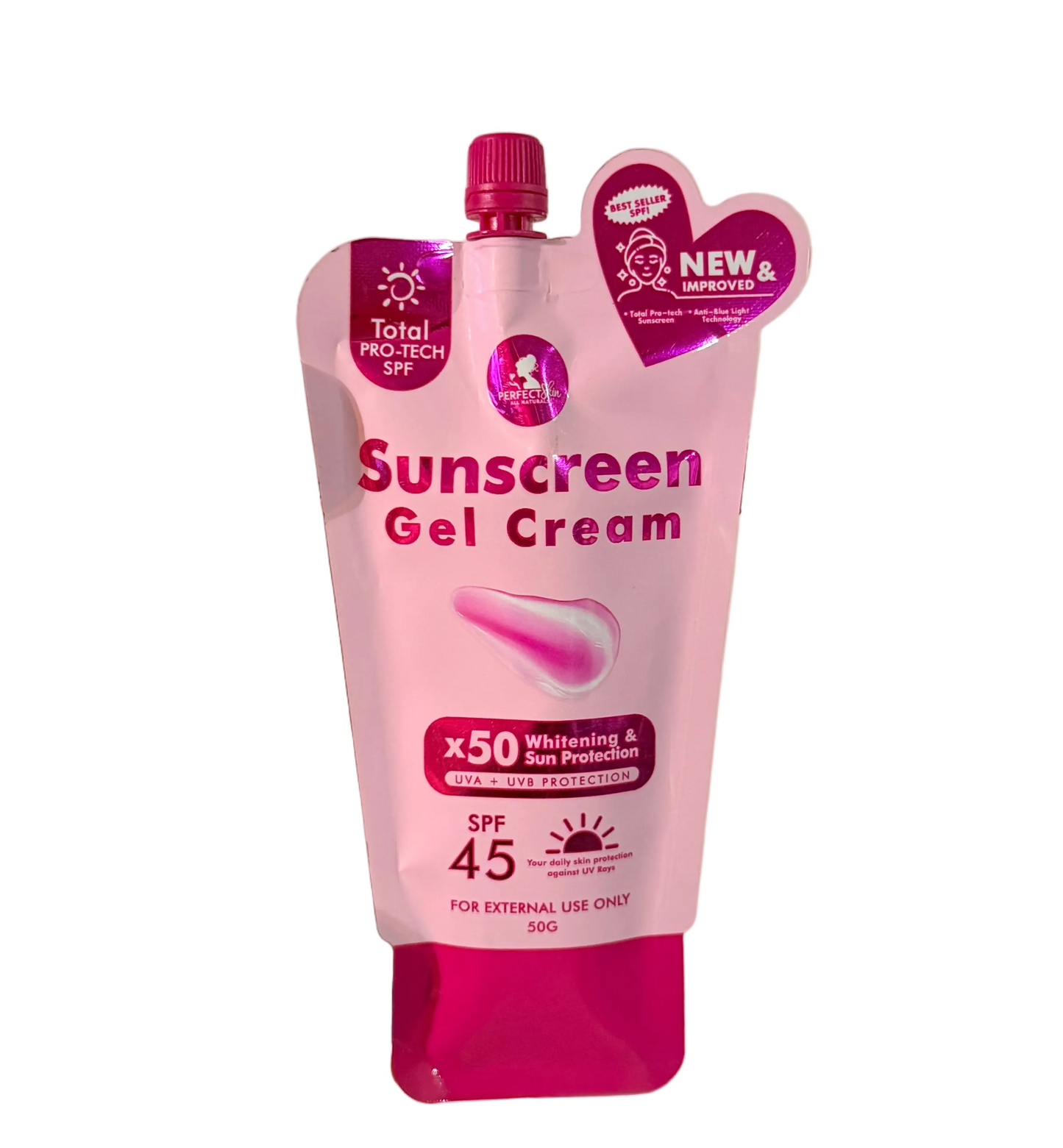 Perfect Skin Sunblock Gel Cream SPF 45 50g