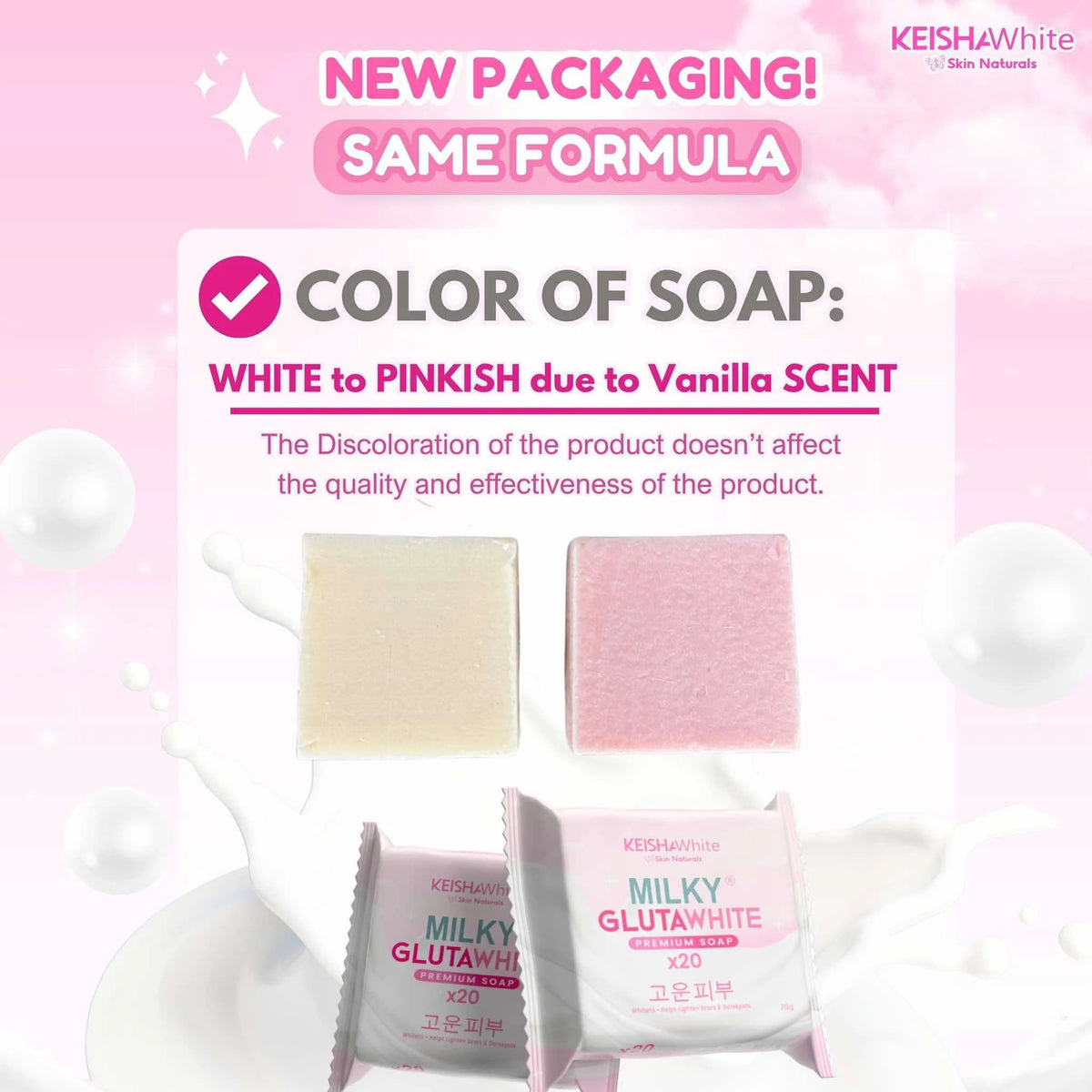 KeishaWhite Milky Gluta White Premium Soap x20