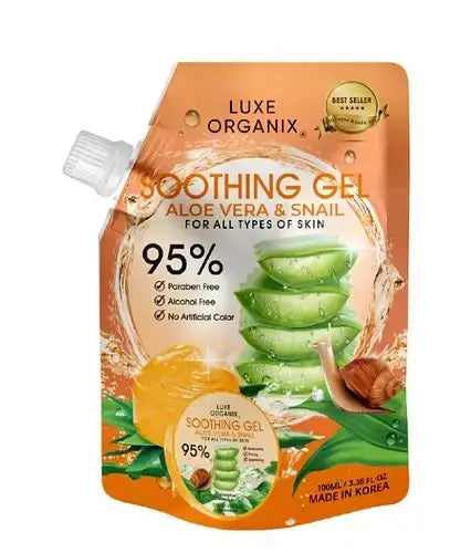 Luxe Organix Soothing Gel Alo Vera and Snail 100ml