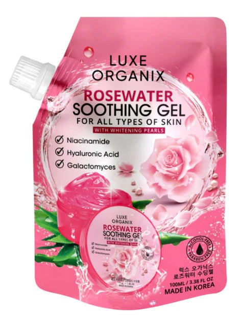 Luxe Organix Soothing Gel Rosewater 100ml