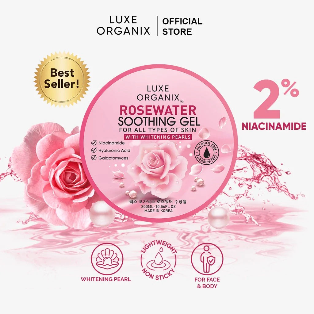 Luxe Organix Soothing Gel Rosewater 100ml