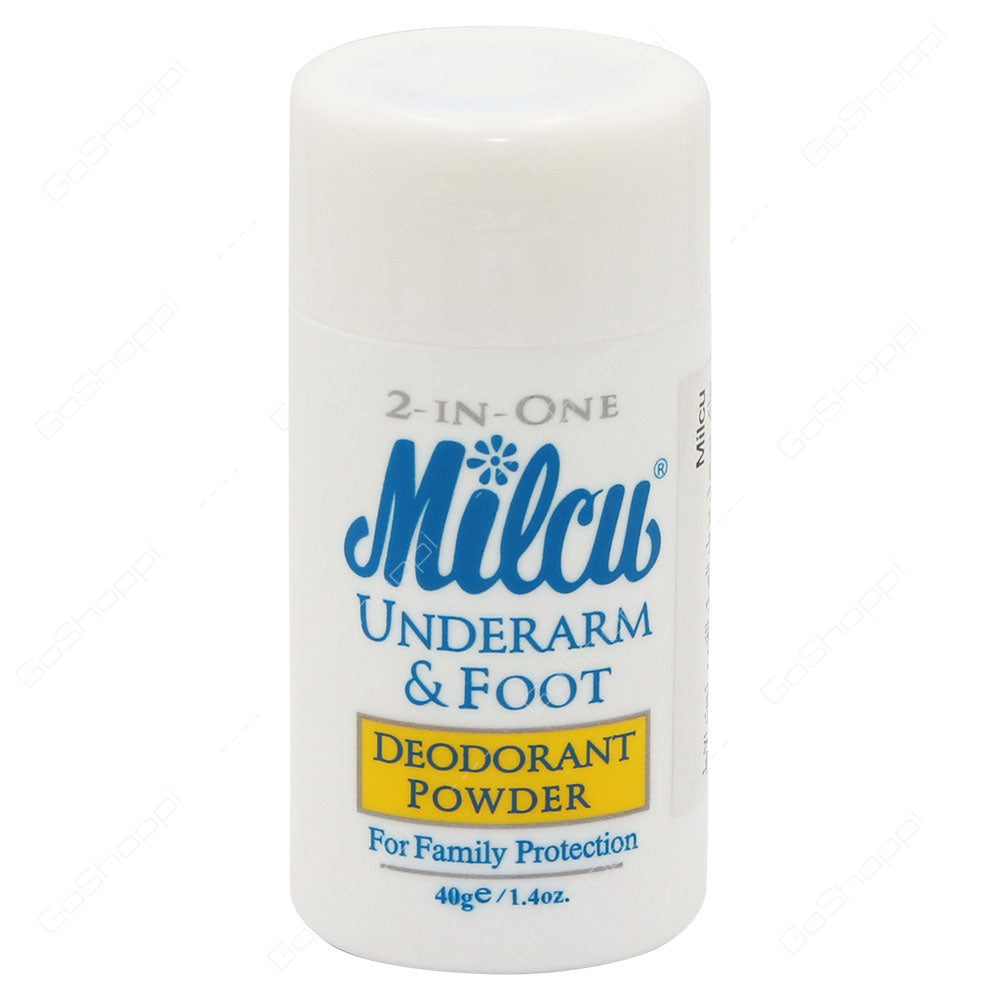 Milcu Underarm And Foot Deodorant Powder 40g