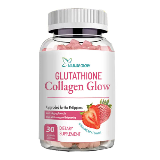 NATURE GLOW GLUTATHIONE COLLAGEN GLOW 60 ORGANIC GUMMIES