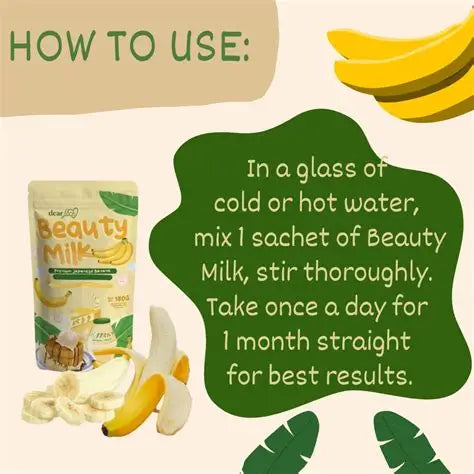 Beauty Milk Premium Japanese Banana Probiotic + Collagen Drink