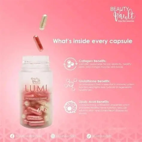 Beauty Vault Lumi 24H Glutathione 60 Capsules