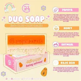 G21 KOJIC PAPAYA+HONEY OATMEAL SOAP