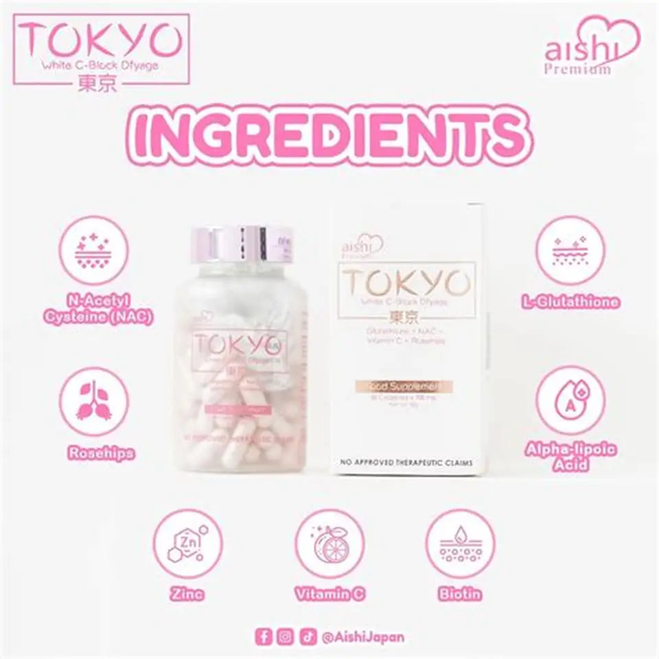 Aishi Premium Tokyo White C-Block 60 Capsules