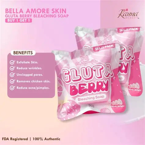 Bella Amore Gluta Berry Bleaching Soap 50g