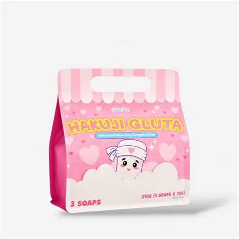 Shaha Beauty Hakuji Gluta Advanced Bleaching Complex Soap 3 soaps