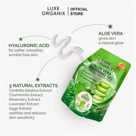 Luxe Organix Soothing Gel Aloe Vera 100ml