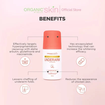 Organic Skin Underarm Powder Dry Deodorant & Antiperspirant