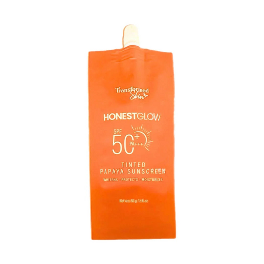Honest Glow Tinted Papaya Sunscreen SPF50 PA+++ 50g