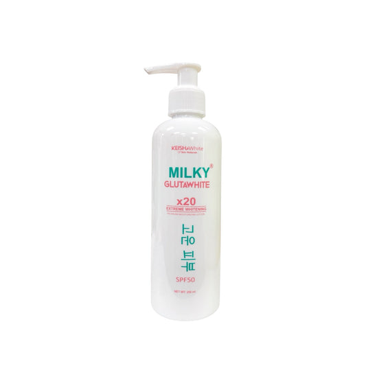 KEISHA White Skin Naturals Milky GlutaWhite x20 Body Lotion with SPF50