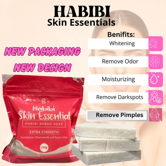 Habibi Skin Essential Babad Soap Extra Strength Glutathione, Niacinamide and Goat's Milk 210g