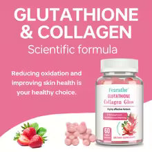 NATURE GLOW GLUTATHIONE COLLAGEN GLOW 60 ORGANIC GUMMIES
