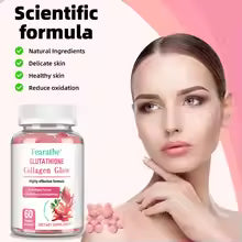 NATURE GLOW GLUTATHIONE COLLAGEN GLOW 60 ORGANIC GUMMIES