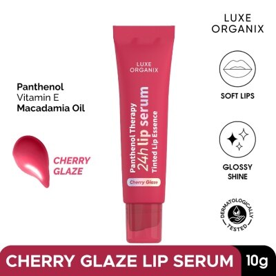Luxe Organix Panthenol Therapy 24H Lip Serum Tinted Lip Essence Cherry Glaze