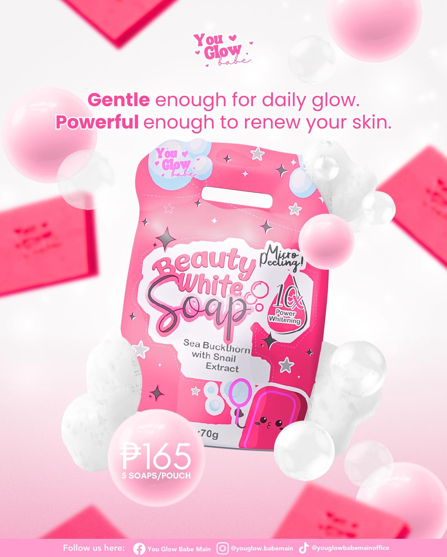 You Glow Babe Beauty White Soap 5pcs in 1 POUCH