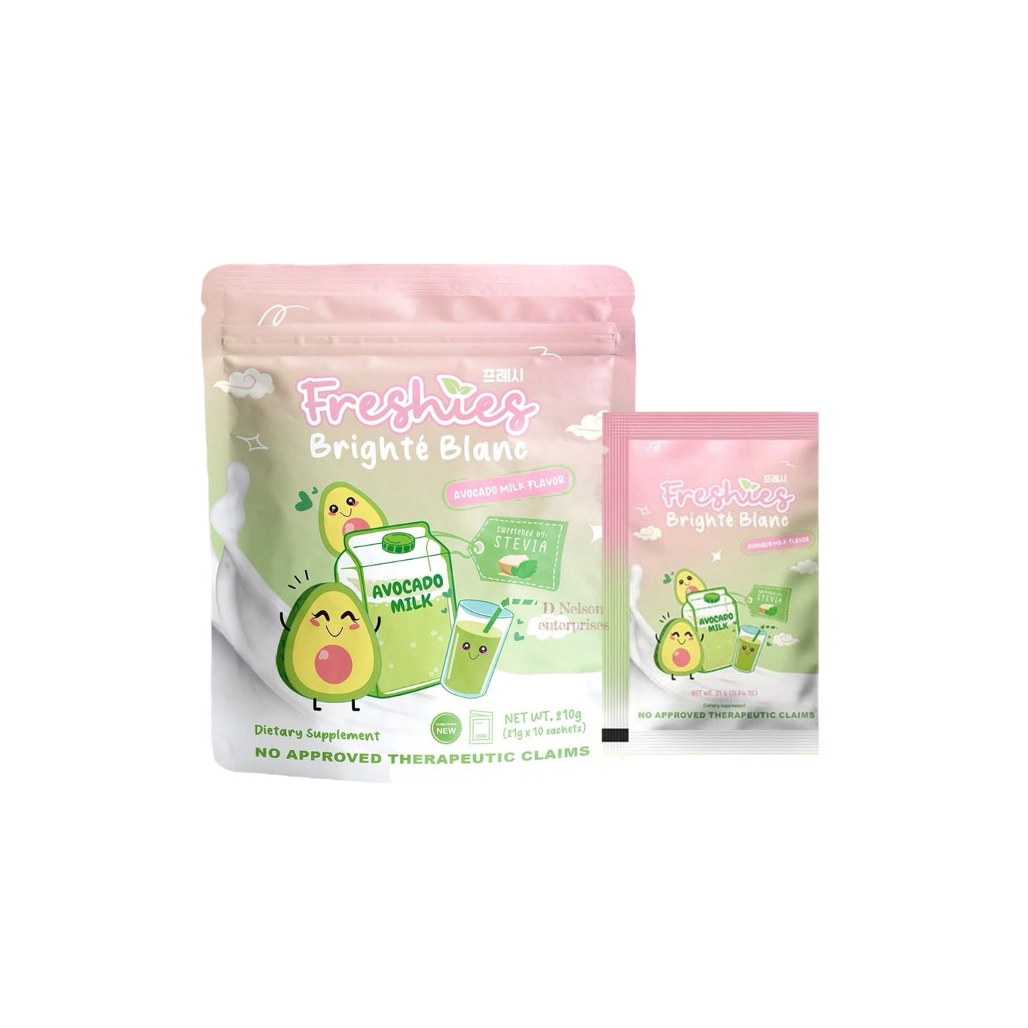 FreshiesBrighte Blanc Avocado Milk Flavor 10 sachets