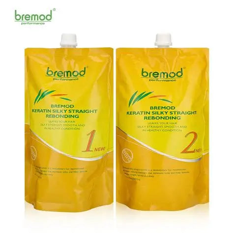 Bremod Performance Keratin Silky Straight Rebonding Set No. 1 & 2 set 800ml