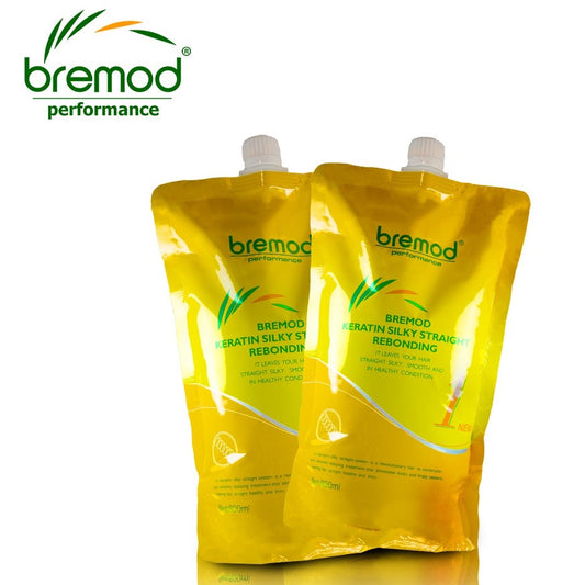 Bremod Performance Keratin Silky Straight Rebonding Set No. 1 & 2 set 800ml