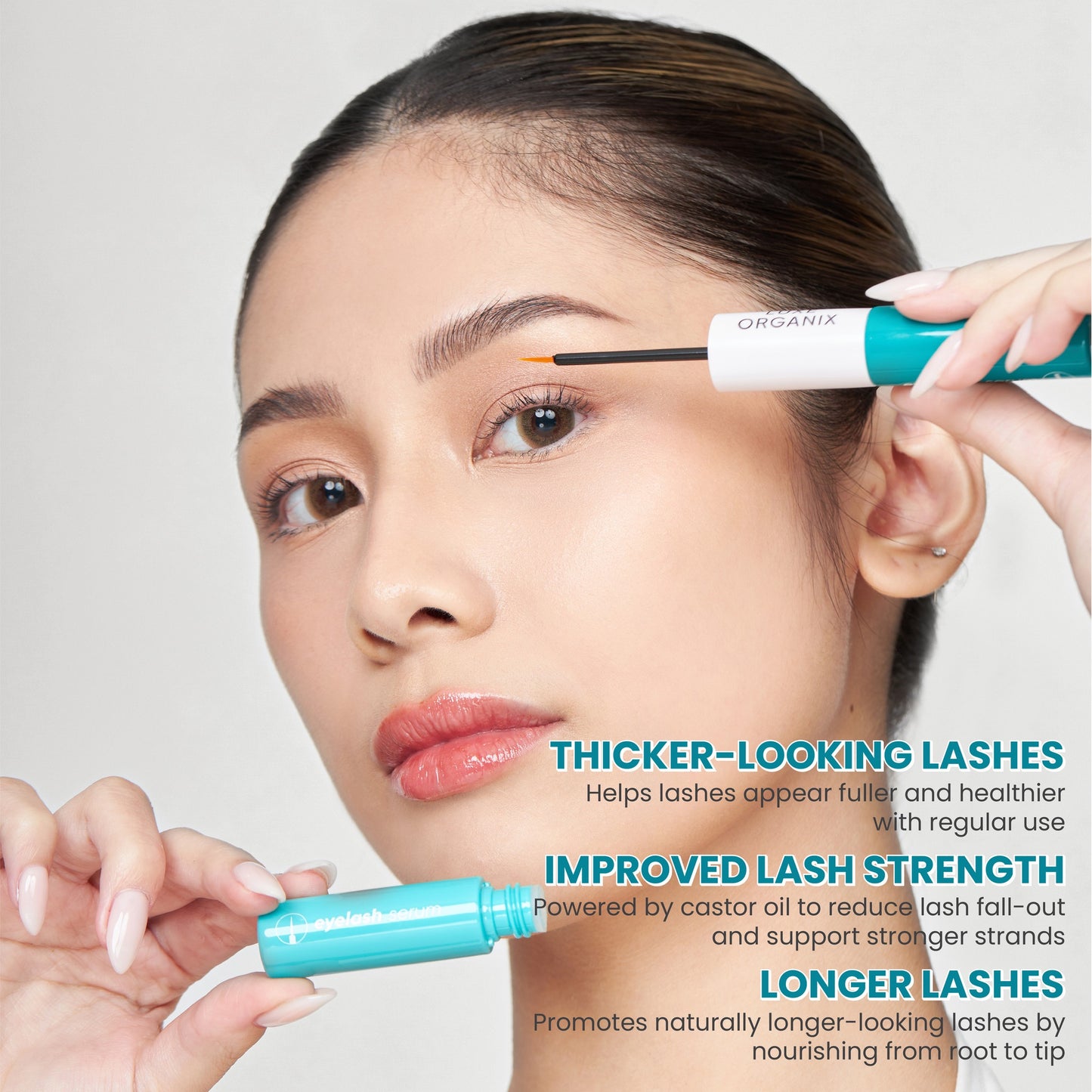 Luxe Organix Castor Oil Dual Tip Eyelash & Brow Growth Serum