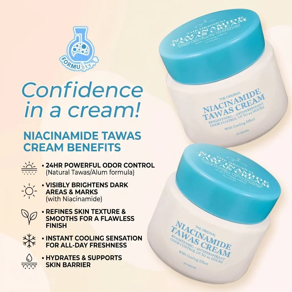 The Original Niacinamide Tawas Underarm Cream 50g