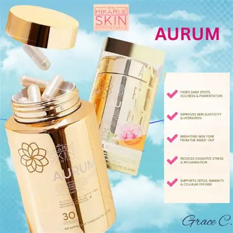 Hikari Skin Essentials Hikari Aurum S-Acetyl Glutathione (30 Capsules)