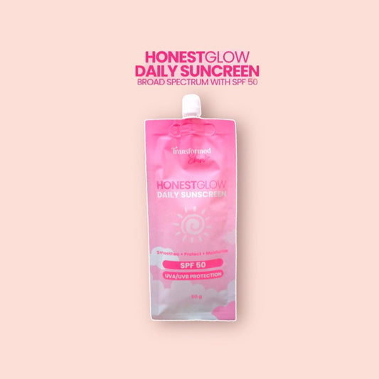 Honest Glow Daily Sunscreen SPF50 UVA UVB Protection 50g
