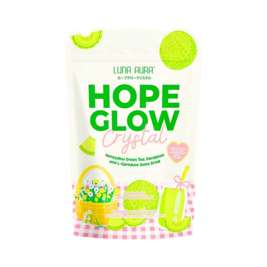 Luna Aura Hope Glow Crystal Honeydew Greentea 8 sachets