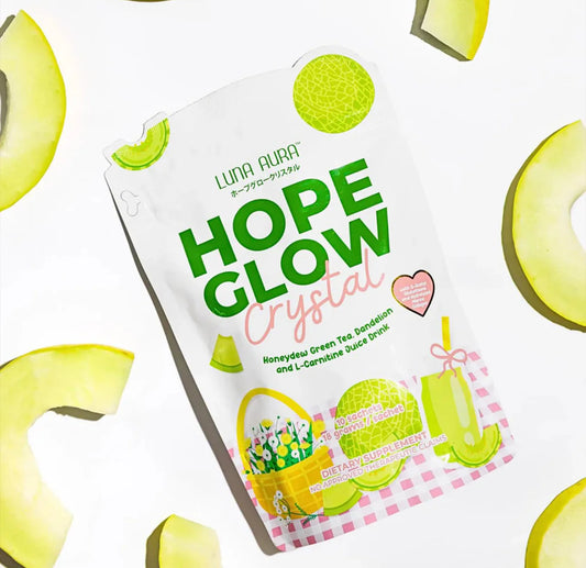 Luna Aura Hope Glow Crystal Honeydew Greentea 8 sachets