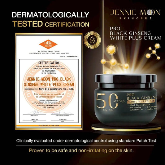 Jennie Moon Pro Black Ginseng White Plus Cream 50 Actives 250ml