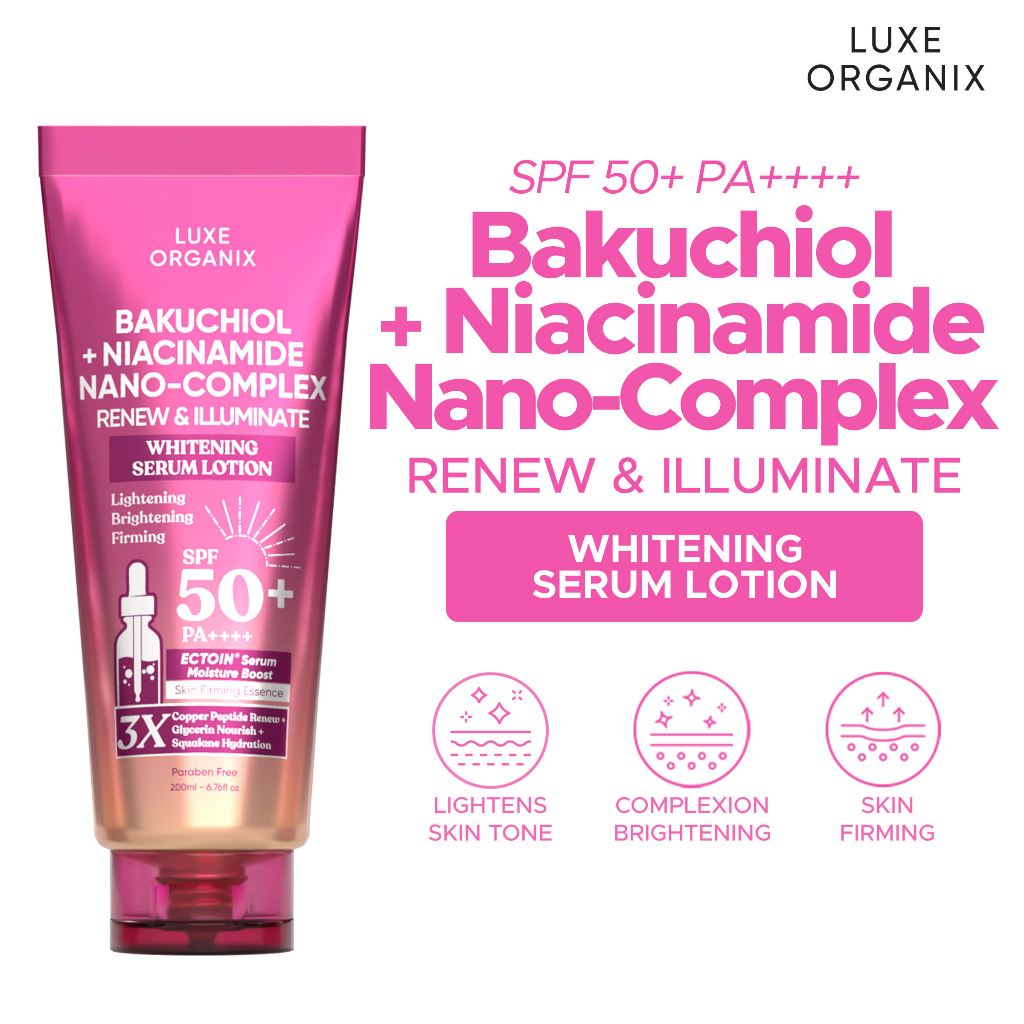 Luxe Organix Bakuchiol + Niacinamide Nano-complex Lotion 200ml