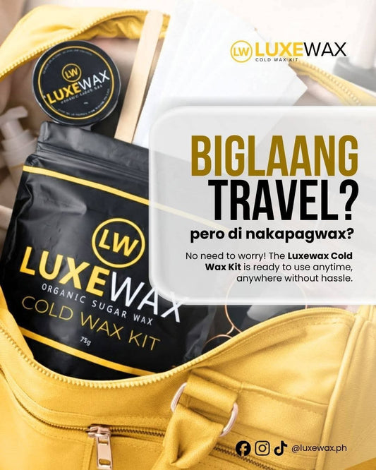 Luxe Wax Organic Sugar Wax Cold Wax Kit 75g