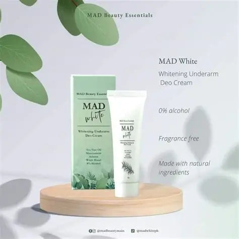 MAD Beauty Essentials MAD White Whitening Underarm Deo CREAM 30g