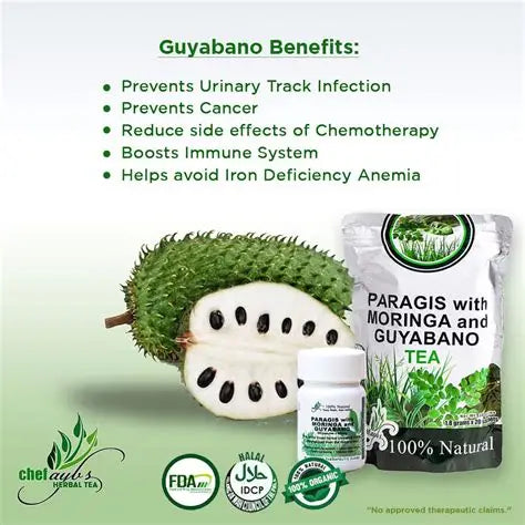 CHEFAYBS Paragis with Moringa and Guyabano Tea 20 Sachets