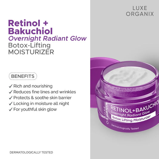 Luxe Organix Retinol + Bakuchiol Botox Lifting Moisturizer 50g