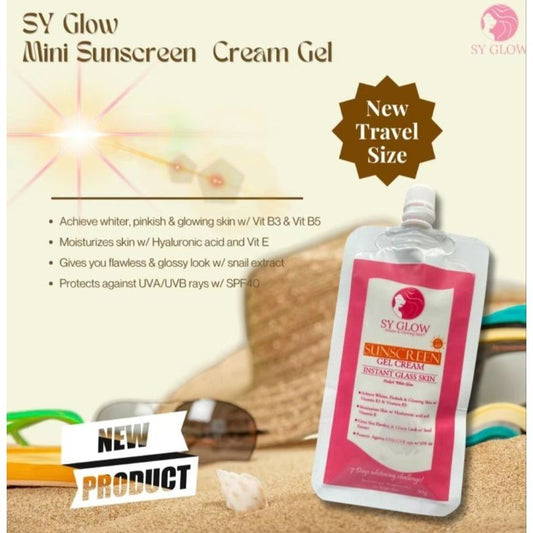 Sy Glow Sunscreen Gel Cream Instant Glass Skin SPF40 50ml