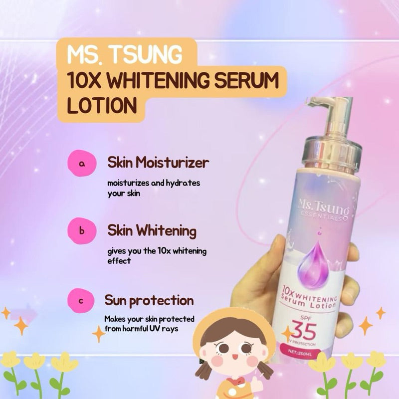 Ms. Tsung Essentials - 10X Whitening Serum Lotion SPF 30 - 250 ML