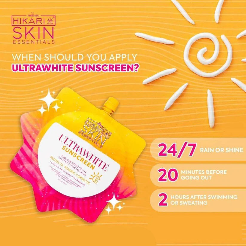 Hikari Skin Essentials Ultrawhite Sunscreen SPF50 PA++++ 50ml