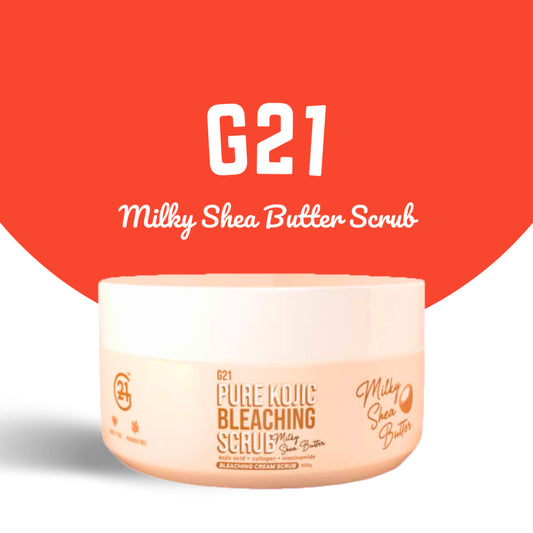 G21 Pure Kojic Bleaching Scrub Milky Shea Butter Scrub 300g