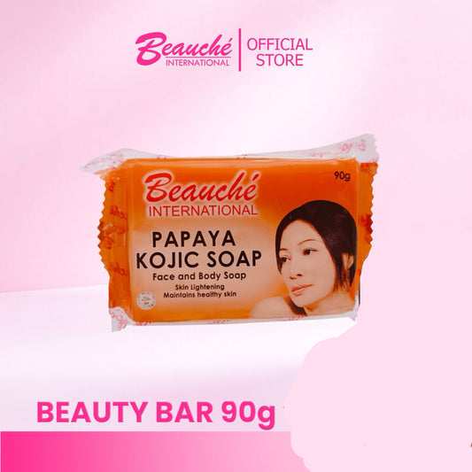 Beauche International Papaya Kojic Soap Face and Body Soap 90g