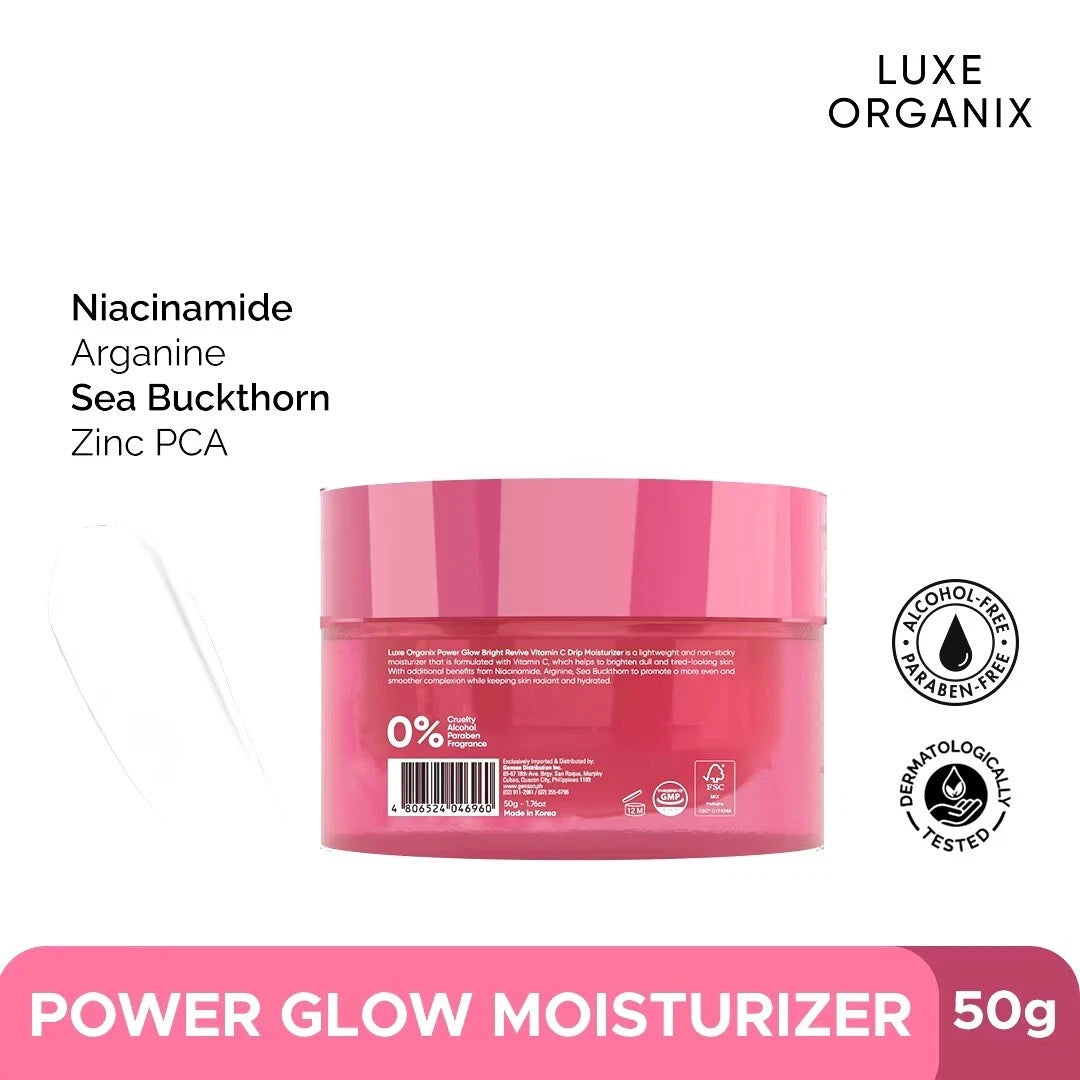Luxe Organix Power Glow Bright Revive Vitamin C Drip Moisturizer 50g