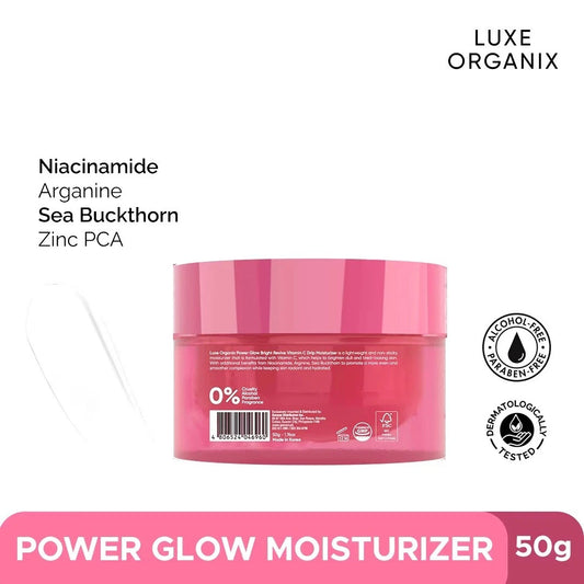 Luxe Organix Power Glow Bright Revive Vitamin C Drip Moisturizer 50g