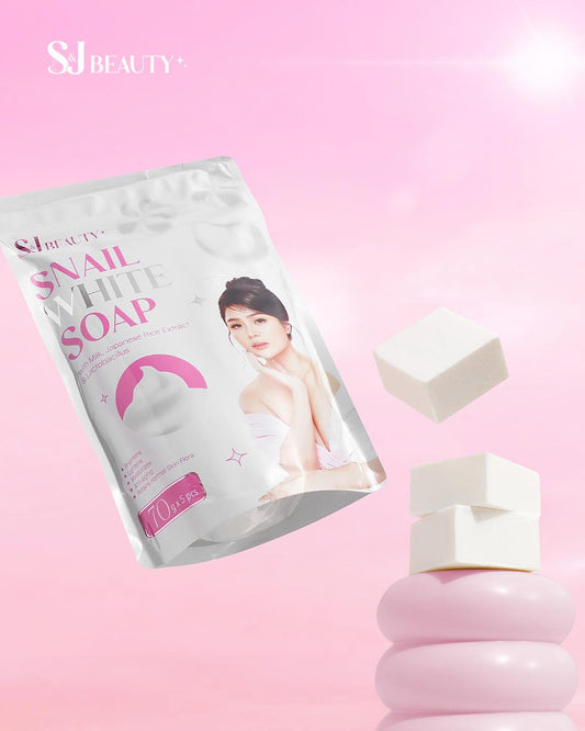 S&J Beauty Snail White Soap 70g x 5pcs