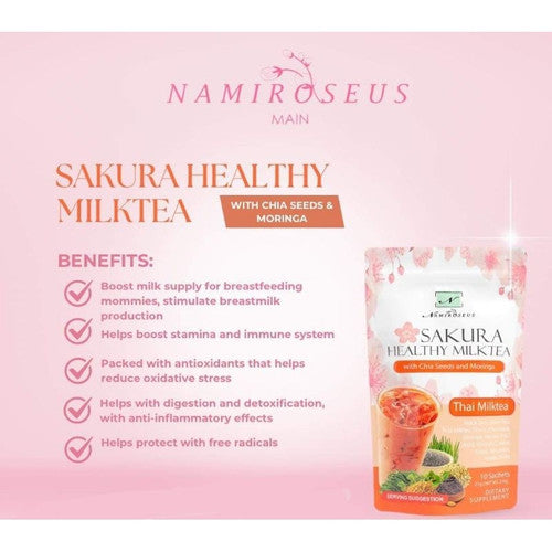 Hanami Sakura Healthy Milktea 10 sachets