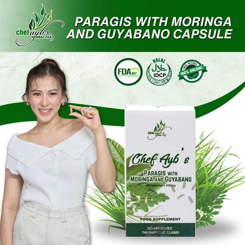 CHEFAYBS Paragis with Moringa and Guyabano 60 Capsules