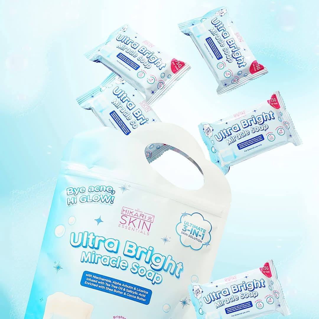 Hikari Ultra Bright Miracle Soap 5 bars in 1 pouch