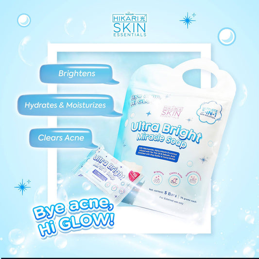 Hikari Ultra Bright Miracle Soap 5 bars in 1 pouch